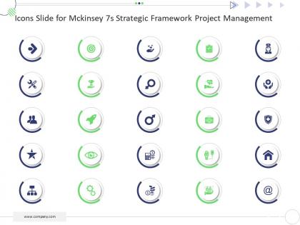 Icons slide for mckinsey 7s strategic framework project management ppt download