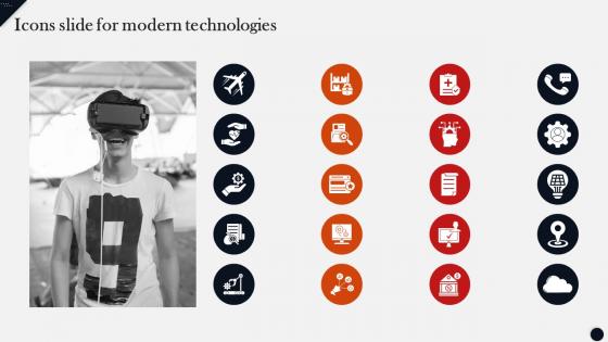 Icons Slide For Modern Technologies