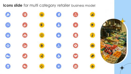 Icons Slide For Multi Category Retailer Business Model BMC SS V