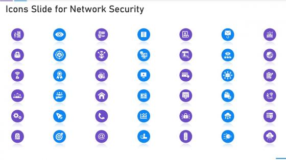 Icons Slide For Network Security Ppt Slides Professional