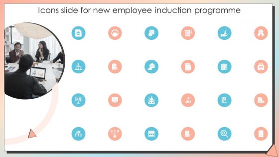 Icons Slide For New Employee Induction Programme New Employee Induction Programme