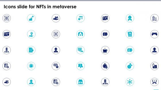 Icons Slide For NFTs In Metaverse Ppt Infographic Template Background Images