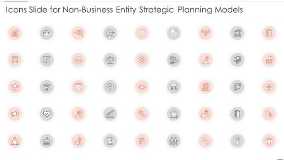 Icons slide for non business entity strategic planning models