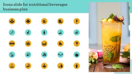 Icons Slide For Nutritional Beverages Business Plan BP SS