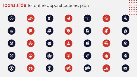 Icons Slide For Online Apparel Business Plan Ppt Styles Slide Download