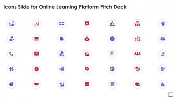 Icons Slide For Online Learning Platform Pitch Deck Ppt Guidelines