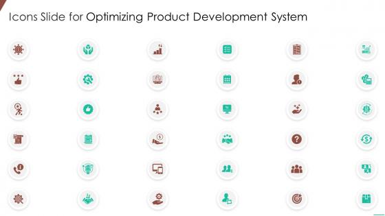 Icons slide for optimizing product development system