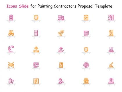Icons slide for painting contractors proposal template ppt powerpoint presentation ideas