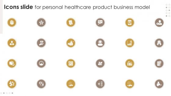 Icons Slide For Personal Healthcare Product Business Model BMC SS V
