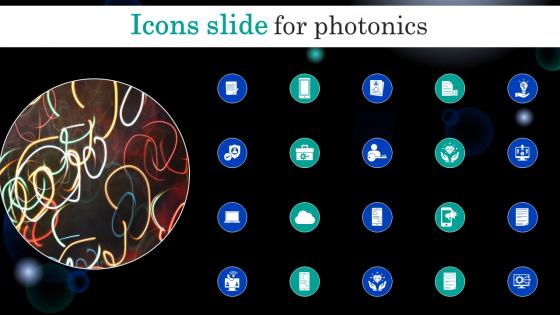Icons Slide For Photonics Ppt Powerpoint Presentation Icon Samples