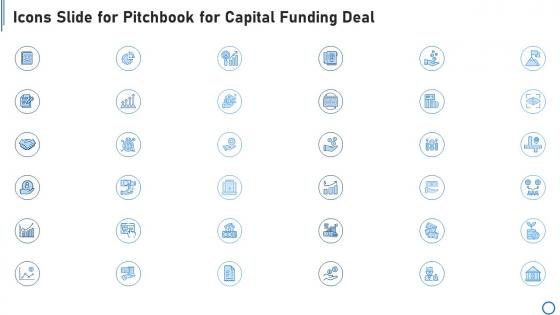 Icons slide for pitchbook for capital funding deal