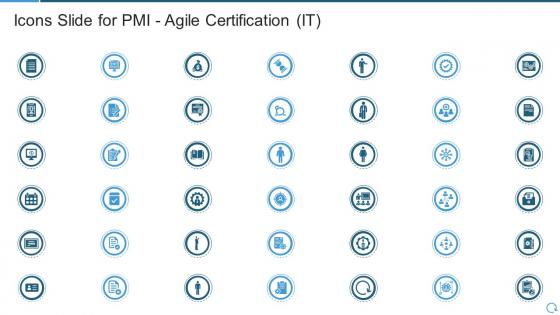 Icons slide for pmi agile certification it