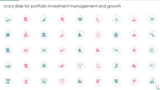 Icons Slide For Portfolio Investment Management And Growth Ppt Slides Background Designs