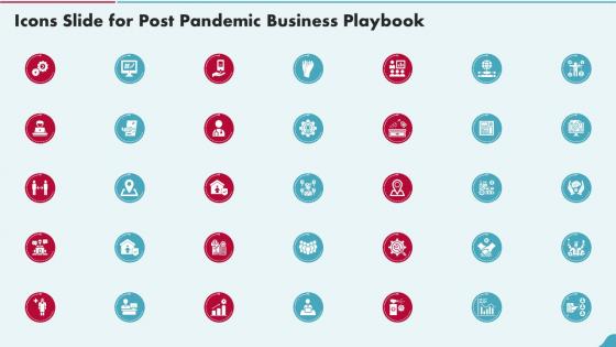 Icons Slide For Post Pandemic Business Playbook Ppt Infographics Topics