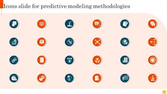 Icons Slide For Predictive Modeling Methodologies Ppt Icon Design Templates