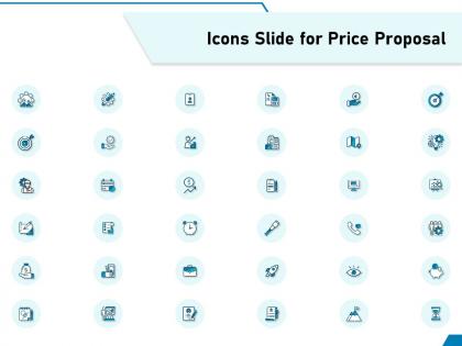 Icons slide for price proposal ppt powerpoint presentation portfolio outfit