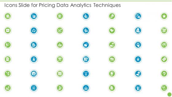 Icons Slide For Pricing Data Analytics Techniques