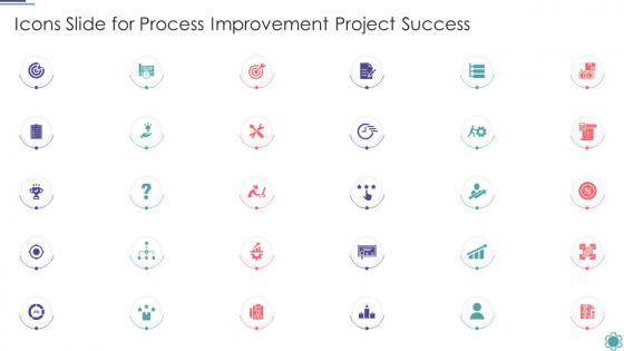 Icons Slide For Process Improvement Project Success
