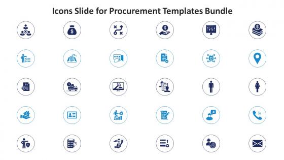 Icons Slide For Procurement Templates Bundle Ppt Powerpoint Infographics Topics