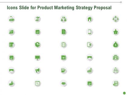 Icons slide for product marketing strategy proposal ppt powerpoint presentation slides themes