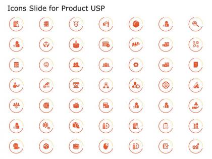 Icons slide for product usp ppt powerpoint presentation slides graphic tips