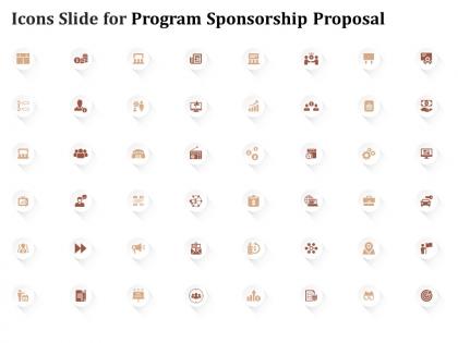 Icons slide for program sponsorship proposal ppt powerpoint presentation good