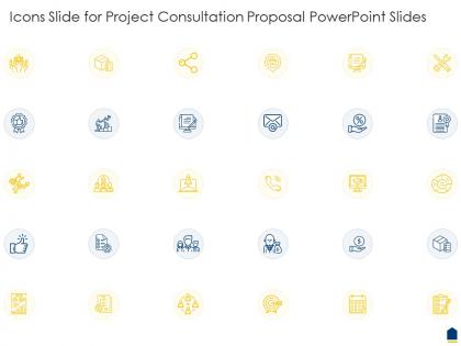 Icons slide for project consultation proposal powerpoint slides ppt styles outline