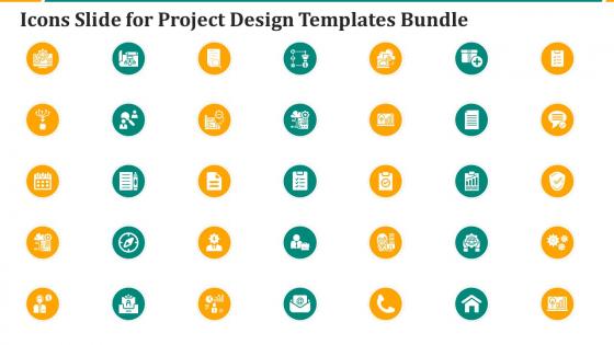 Icons Slide For Project Design Templates Bundle