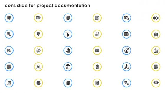 Icons Slide For Project Documentation PM SS