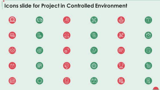 Icons slide for project in controlled environment