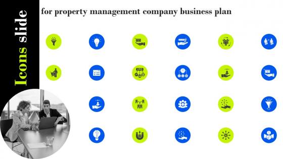 Icons Slide For Property Management Company Business Plan BP SS