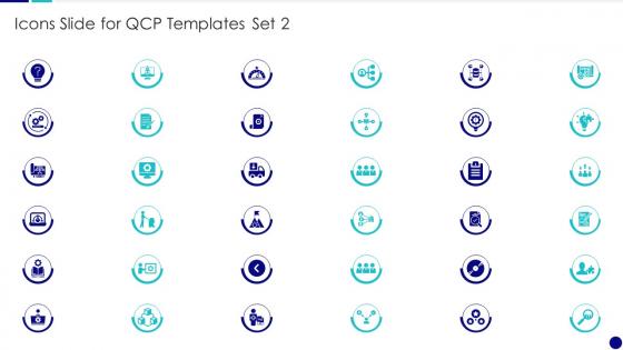 Icons Slide For QCP Templates Set 2 Ppt Powerpoint Presentation Slides Show