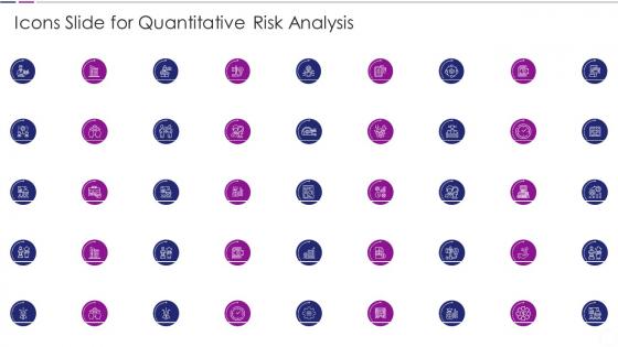 Icons Slide For Quantitative Risk Analysis Ppt Layout