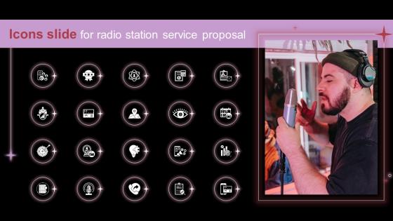 Icons Slide For Radio Station Service Proposal Ppt Slides Ideas
