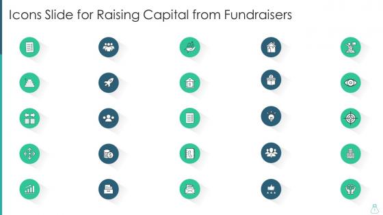 Icons slide for raising capital from fundraisers
