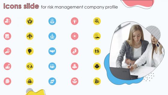 Icons Slide For Risk Management Company Profile CP SS V