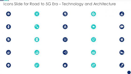 Icons Slide For Road To 5G Era Technology And Architecture