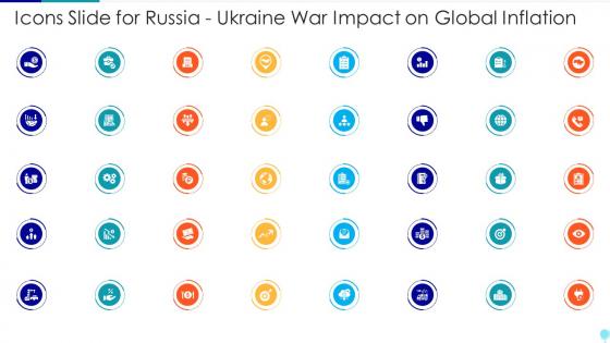 Icons Slide For Russia Ukraine War Impact On Global Inflation