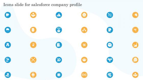 Icons Slide For Salesforce Company Profile Ppt Slides Clipart Images
