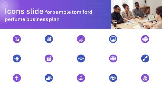 Icons Slide For Sample Tom Ford Perfume Business Plan BP SS V