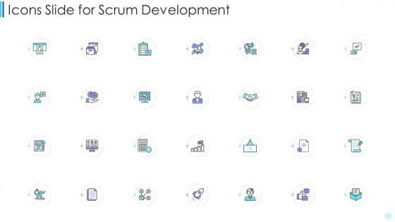 Icons slide for scrum development