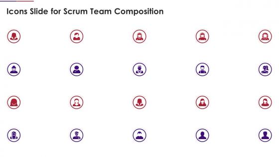 Icons slide for scrum team composition