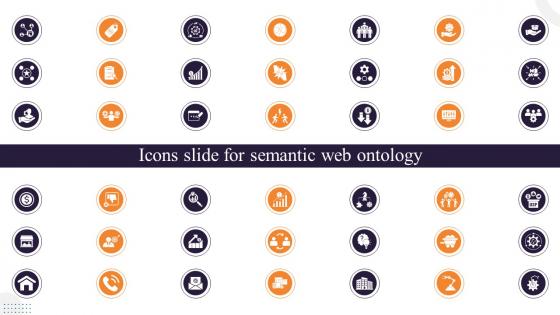 Icons Slide For Semantic Web Ontology Ppt Ideas Show