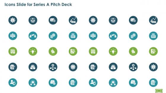 Icons slide for series a pitch deck ppt template