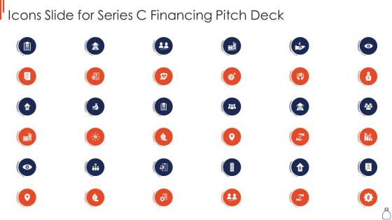 Icons slide for series c financing pitch deck