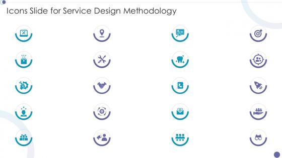 Icons Slide For Service Design Methodology Service Design Methodology Ppt Show Graphics Tutorials