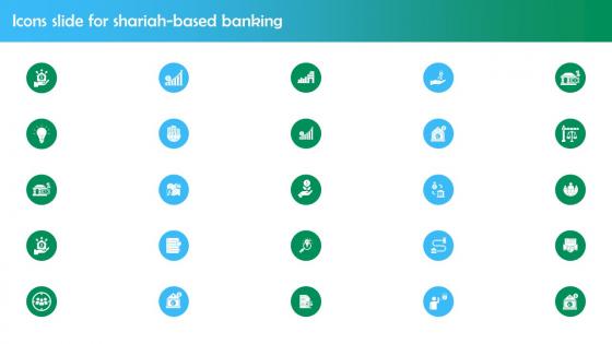 Icons Slide For Shariah Based Banking Fin SS V