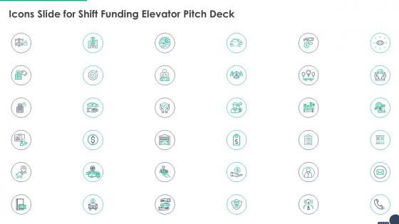 Icons slide for shift funding elevator pitch deck
