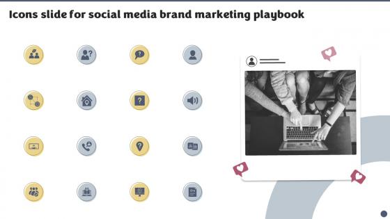Icons Slide For Social Media Brand Marketing Playbook