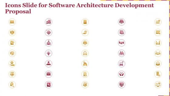 Icons slide for software architecture development proposal